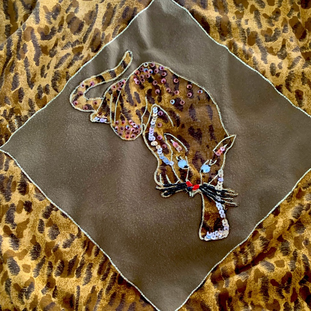 Leopard print long sleeve Vegas style shirt